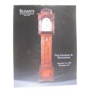 Sloans Auction Catalog Fine Furniture Decorations Washington DC 2000